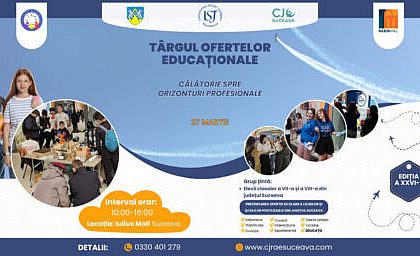 41 de licee din Suceava participa la Targul Ofertelor Educationale de la Iulius Mall Vino sa afli mai multe despre oportunitatile de studiu