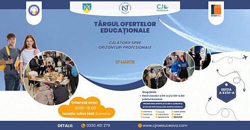 41 de licee din Suceava participa la Targul Ofertelor Educationale de la Iulius Mall Vino sa afli mai multe despre oportunitatile de studiu