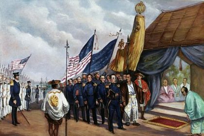 Inceperea comertului intre SUA si Japonia