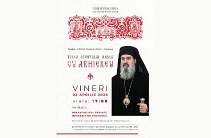 Preasfintitul Parinte Nectarie de Bogdania va oficia Sfanta Taina a Maslului la Parohia Sfantul Mucenic Mina din Suceava