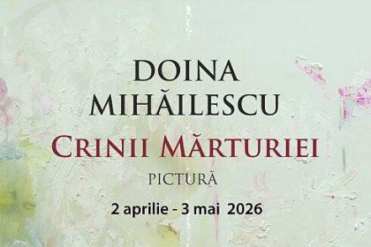 Vernisajul expozitiei de pictura Crinii Marturiei realizata de artista Doina Mihailescu