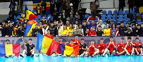 Volei masculin Under 18 Suceveanul Valeriu Verciuc a avut un rol important in calificarea echipei Romaniei la campionatul European