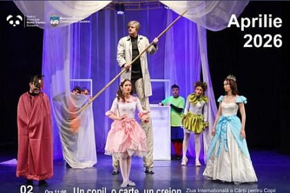A fost publicat programul lunii aprilie la Teatrul Matei Visniec din Suceava Acesta include spectacole si un dialog cu dramaturgul Matei Visniec cu ocazia Zilei Cartii si a Drepturilor de Autor foto