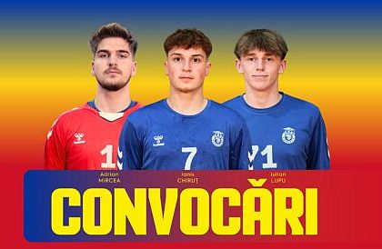 Handbal masculin Trei jucatori de la CSU Suceava convocati la echipa nationala de juniori a Romaniei