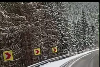 Iarna s a intoars in zona montana a judetului Suceava foto
