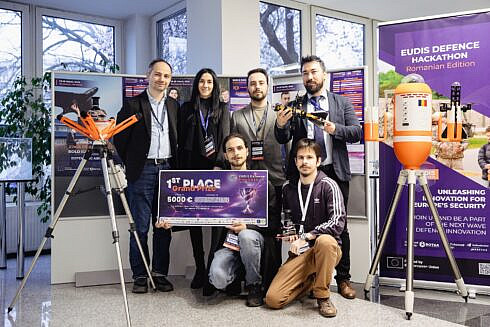 Un sistem inteligent de aparare aeriana care identifica si neutralizeaza amenintarile zburatoare la altitudine joasa a castigat editia a doilea a hackathonului EUDIS organizat de ROTSA