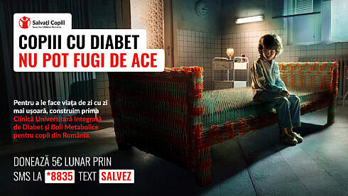 AU Primul pat din ace campania prin care Organizatia Salvati Copiii intentioneaza sa dezvolte prima Clinica Universitara Integrata de Diabet pentru copii din Romania