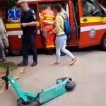 Accident grav cu scuter electric la Falticeni