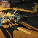 Accident intre o masina si o caruta la miezul noptii pe o strada din Radauti