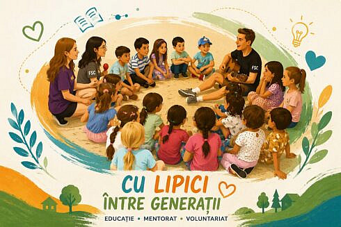 FSC lanseaza proiectul Puntea Lipici intre Generatii o legatura creata intre copiii si tinerii voluntari FSC prin educatie mentorat si implicare in comunitate