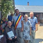Moment special la Gramesti Barbat sarbatorit cu ocazia implinirii venerabilei varste de 103 ani foto