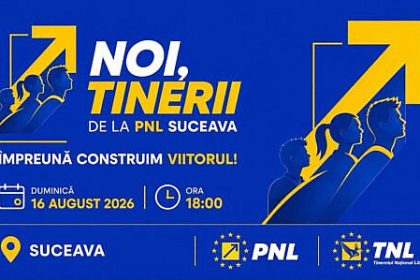 PNL Suceava ofera tinerilor suceveni oportunitatea de a se implica activ in viata comunitatii Peste 300 de tineri sunt asteptati la sediul liberalilor pentru o dezbatere cu primarii si reprezentantii PNL din administratie