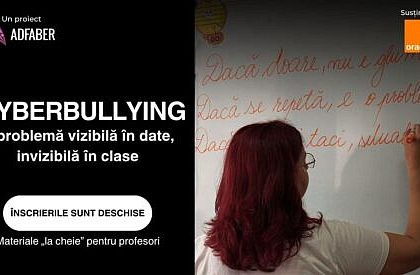 Peste 1100 de profesori au adus in clase o lectie pe care niciun manual nu o include Peste 13000 de elevi din intreaga tara au invatat despre cyberbullying