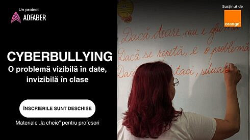 Peste 1100 de profesori au adus in clase o lectie pe care niciun manual nu o include Peste 13000 de elevi din intreaga tara au invatat despre cyberbullying