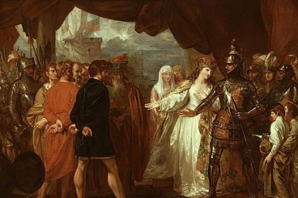 Regina Philippa ii salveaza pe cetatenii din Calais 1347