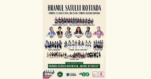 Sarbatoare in satul Rotunda Liteni La final va fi proiectat filmul documentar Drumul de poveste