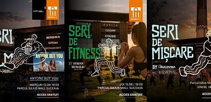 Seara de sport filme in aer liber si dans in parc Iulius Mall Suceava Particiapa la antrenamente si poti castiga un city break la Milano