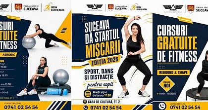 Suceava da Startul Miscarii Ediia 2026 cursuri gratuite de sport si fitness pentru locuitorii Sucevei in luna august