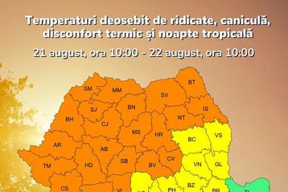 Suceava se frige Cod portocaliu de canicula in acest weekend