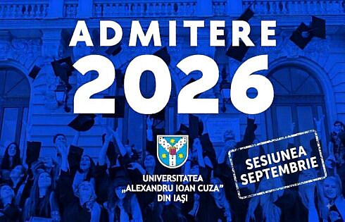 UAIC organizeaza o noua sesiune de admitere intre 1 si 3 septembrie 2026