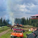 Un fulger a distrus o fanarie si un adapost pentru animale in Dornisoara foto