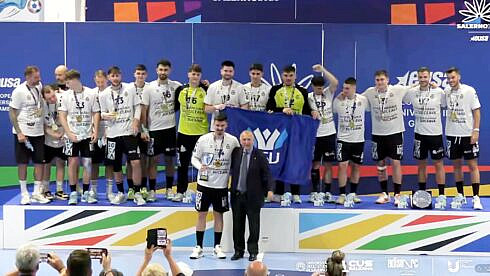 Universitatea Stefan cel Mare din Suceava castigatoare a Campionatului European Universitar de Handbal Masculin pentru a cincea oara FOTO