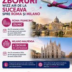 Wizz Air cresc numarul zborurilor de la Suceava catre Roma Fiumicino si Milano Malpensa