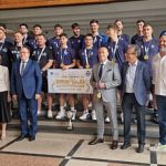 cezar ioja la premierea handbalistilor de la csu suceava in 2026 consiliul judetean a alocat aproape 55 milioane de lei pentru activitatile sportive finantate prin legea 3502005 o suma record de aproape 11 ori mai mare decat in 2024 foto
