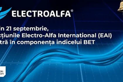 Acțiunile Electro-Alfa International intră în BET din 21 septembrie