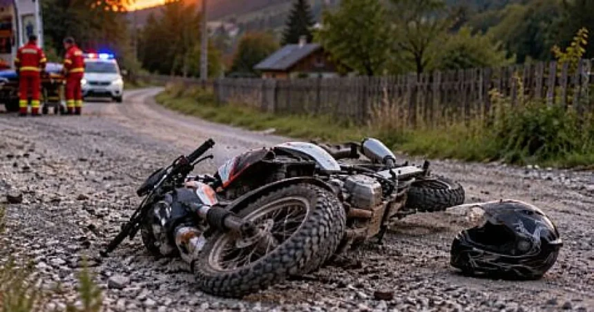 Beat, minor de 16 ani, rănit grav după ce a căzut cu scuterul pe un drum pietruit