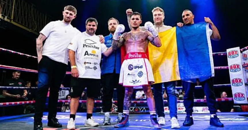 Boxer din Mălini, neînvins în Anglia: 11 victorii din 11, 6 prin KO