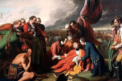 Generalul James Wolfe moare în timpul cuceririi Québecului (1759)