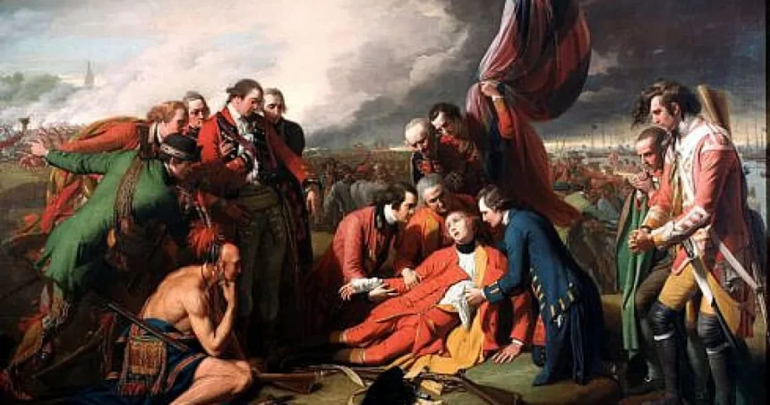 Generalul James Wolfe moare în timpul cuceririi Québecului (1759)