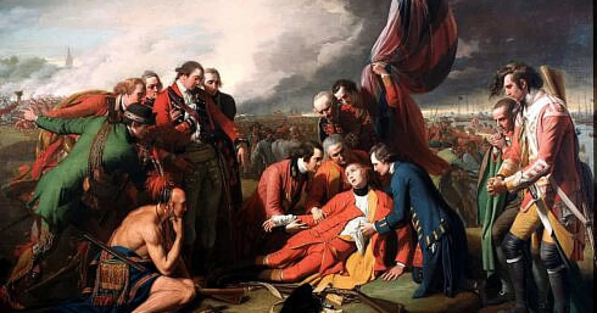 Generalul James Wolfe moare în timpul cuceririi Québecului (1759)