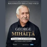 George Mihăiță aduce la Suceava spectacolul Reconstituirea unei vieți, pe 24 octombrie