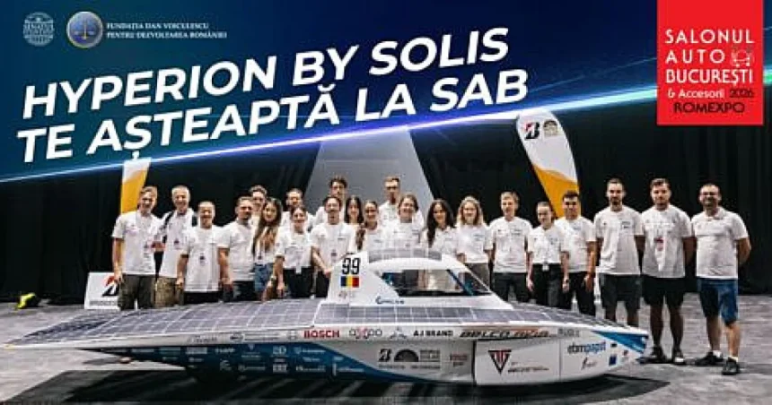 Hyperion, prima mașină solară a studenților români, expusă la Romexpo