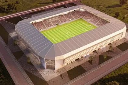 Imagini cu proiectul viitorului stadion de 15.000 de locuri din Șcheia