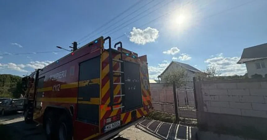 Incendiu la Bogata: pagube de 50.000 lei și soția proprietarului la spital