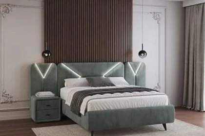LEMS lansează patul tapițat Nova cu iluminare LED și design modern