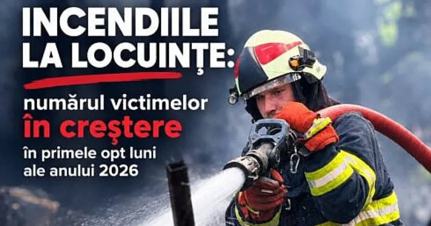 Mai multe incendii la locuințe și mai multe victime în primele opt luni