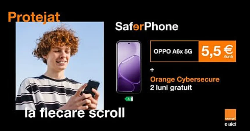 Orange România lansează SaferPhone, soluția pentru primul telefon al copilului