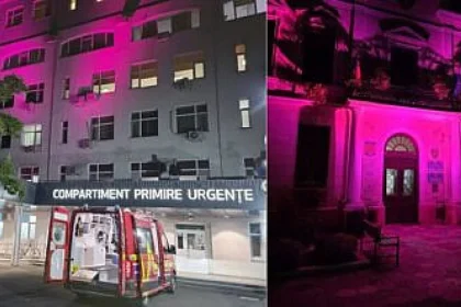 Primăria și Spitalul din Rădăuți, iluminate în roz în lupta anti-cancer