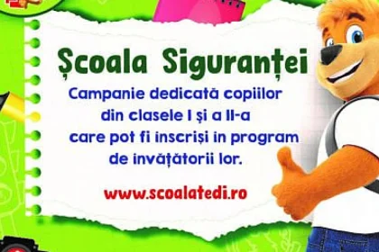 Școala siguranței Tedi se extinde: lecții de siguranță și în clasa a II-a