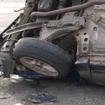 Șofer de 19 ani, răsturnat în giratoriul de pe centura Rădăuți. O femeie la spital