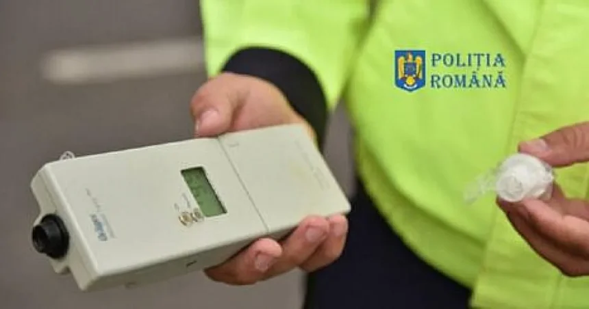 Șofer din Suceava, prins beat la volan cu 1,19 mg/l alcool pur în aerul expirat