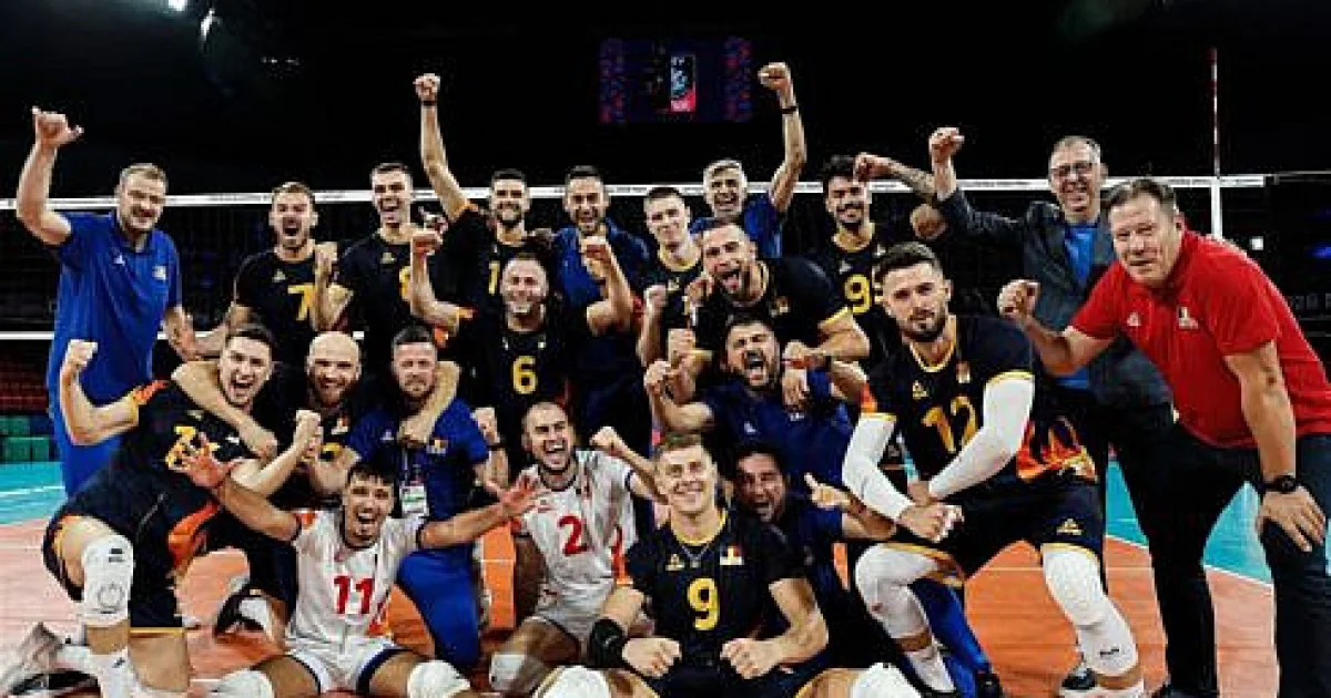 Volei masculin: România, în sferturi la CE, cu Rață și Lupu