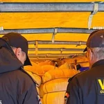 64.000 de bunuri de 18,7 milioane de lei, reținute într-un automarfar la Giurgiu