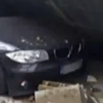 Accident pe DN 17A: Audi din Austria a lovit frontal o mașină și a proiectat-o în zid
