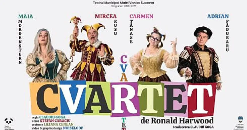 Adrian Păduraru joacă în „Cvartet” la Suceava, cu Maia Morgenstern și Carmen Tănase