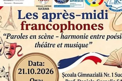 Alianța Franceză Suceava găzduiește miercuri „Paroles en scène”